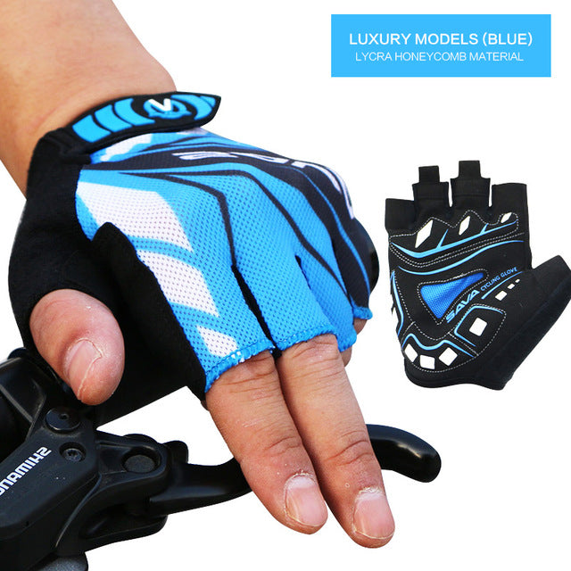 SAVA 2017 lycra cycle cycling gloves half-finger men road bike