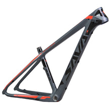 SAVA MTB Bike T800 29er/27.5er/26er Carbon Frame 650B Carbon Mountain Bicycle Frame with COMPACT Size 15/17" with Tail Hook