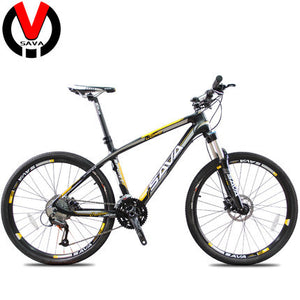 SAVA Carbon Fiber 26inch MTB Mountain Bike-Madrid 27S/30S Double Disc Brake Bicycle & SHIMANO/ 30S MicroSHIFT Derailleur 3Colors