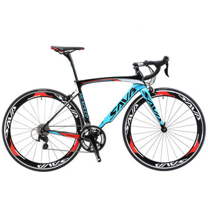 SAVA 700C Road Bike Carbon Fiber Frame / Fork / Seatpost Cycling Bicycle 20 Speed SHIMANO TIAGRA 4700 Group Set Bicicleta