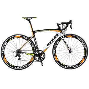 SAVA 700C Road Bike Carbon Fiber Frame / Fork / Seatpost Cycling Bicycle 20 Speed SHIMANO TIAGRA 4700 Group Set Bicicleta