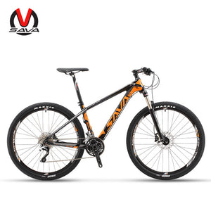 SAVA DECK300 30 Speed Carbon Fiber MTB Mountain Bike 27.5" Ultralight Bicycle Cycle SHIMANO M610 Group Set & Hydraulic Brake