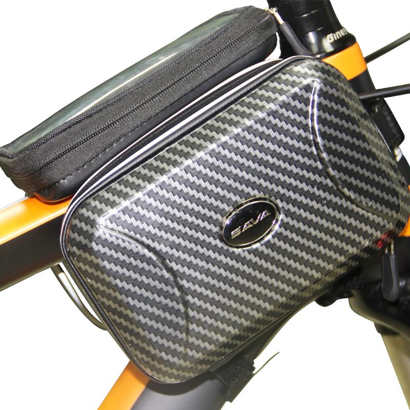 Sava MTB Mountain Ride Bike Frame Pannier Front Tube Bag Head Tube Bag Waterproof Top Tube Bag Bicycle Accessories 2.8L