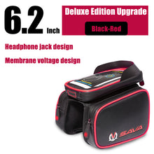 SAVA Waterproof Cycling Front Bag Touch Screen Bike Bag Tube Frame Pannier Double 3 Sizes Supply Pouch Phone Bicycle Bag