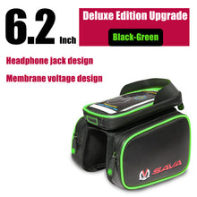 SAVA Waterproof Cycling Front Bag Touch Screen Bike Bag Tube Frame Pannier Double 3 Sizes Supply Pouch Phone Bicycle Bag