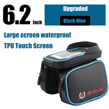 SAVA Waterproof Cycling Front Bag Touch Screen Bike Bag Tube Frame Pannier Double 3 Sizes Supply Pouch Phone Bicycle Bag