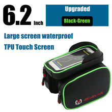SAVA Waterproof Cycling Front Bag Touch Screen Bike Bag Tube Frame Pannier Double 3 Sizes Supply Pouch Phone Bicycle Bag