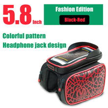 SAVA Waterproof Cycling Front Bag Touch Screen Bike Bag Tube Frame Pannier Double 3 Sizes Supply Pouch Phone Bicycle Bag