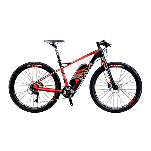 SAVA Carbon Fiber e-bike 27.5 inch Electric Mountain Bike MTB Pedelec Bicycle w/ Shimano 9 Speed 36V/14Ah SAMSUNG Li-ion Battery