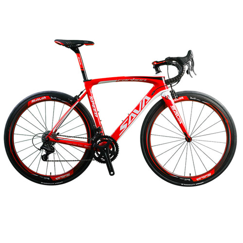 SAVA HERD9.0 700C Carbon Fiber Road Bike Cycling Bicycle with CAMPAGNOLO CENTAUR 22 Speed Groupset and Fizik Saddle