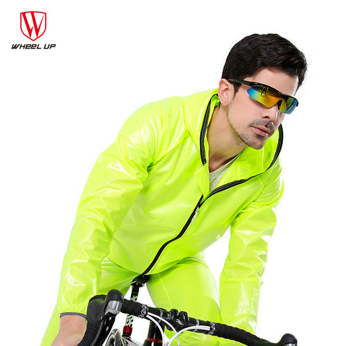 WHEEL UP Waterproof Cycling Jacket Men Running Bicycle Rain-coat mtb Road Bike Jacket Cycling Clothing cycling Rain-coat Sets
