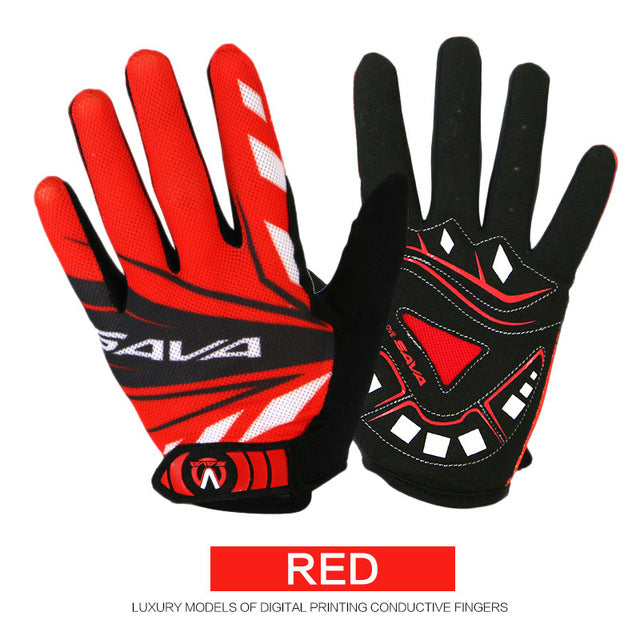 SAVA All Fingers Touch screen cycling gloves mtb full fingers winter autumn road mountain bike bicycle gloves 2017 new arrival