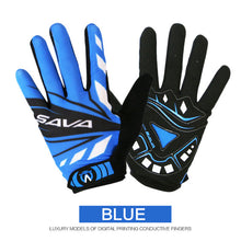 SAVA All Fingers Touch screen cycling gloves mtb full fingers winter autumn road mountain bike bicycle gloves 2017 new arrival