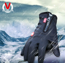 SAVA Cycling Gloves MTB Full Finger Winter Autumn Fleece Waterproof Touch Screen Long Finger Road Mountain Bike Bicycle Gloves